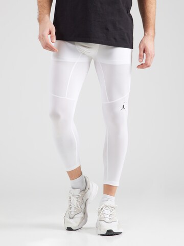 Jordan Skinny Sporthose in Weiß: Vorderseite