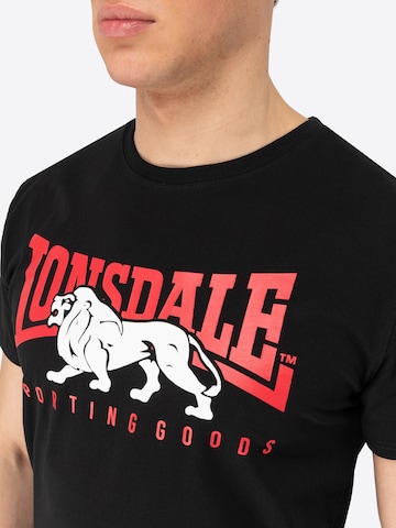 LONSDALE Póló 'Ervan' - fekete