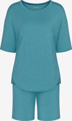 Pyjama ' Red Label Timeless Sensuality ' TRIUMPH en bleu : devant