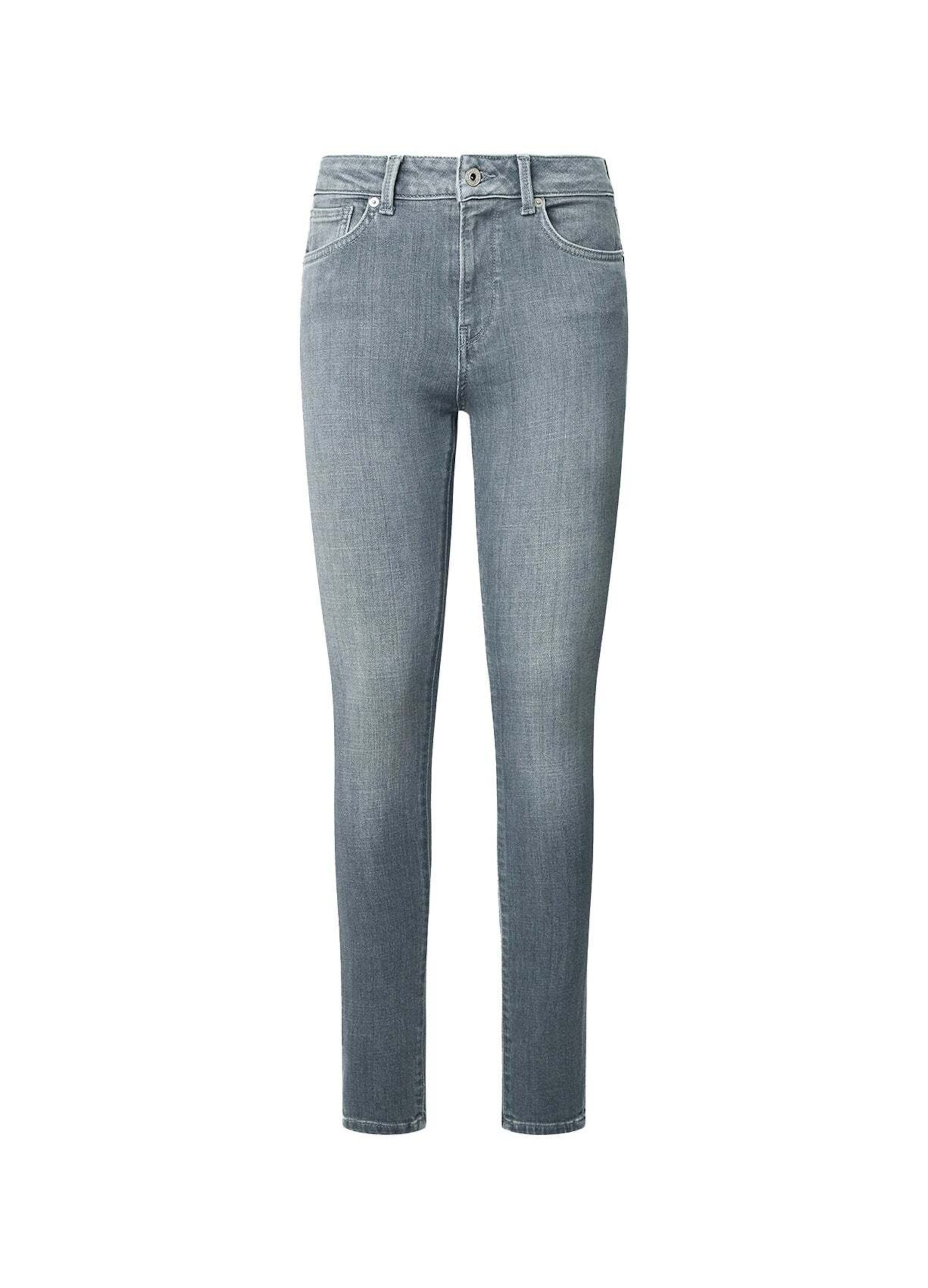 Coupe slim Jeggings Pepe Jeans en gris : devant
