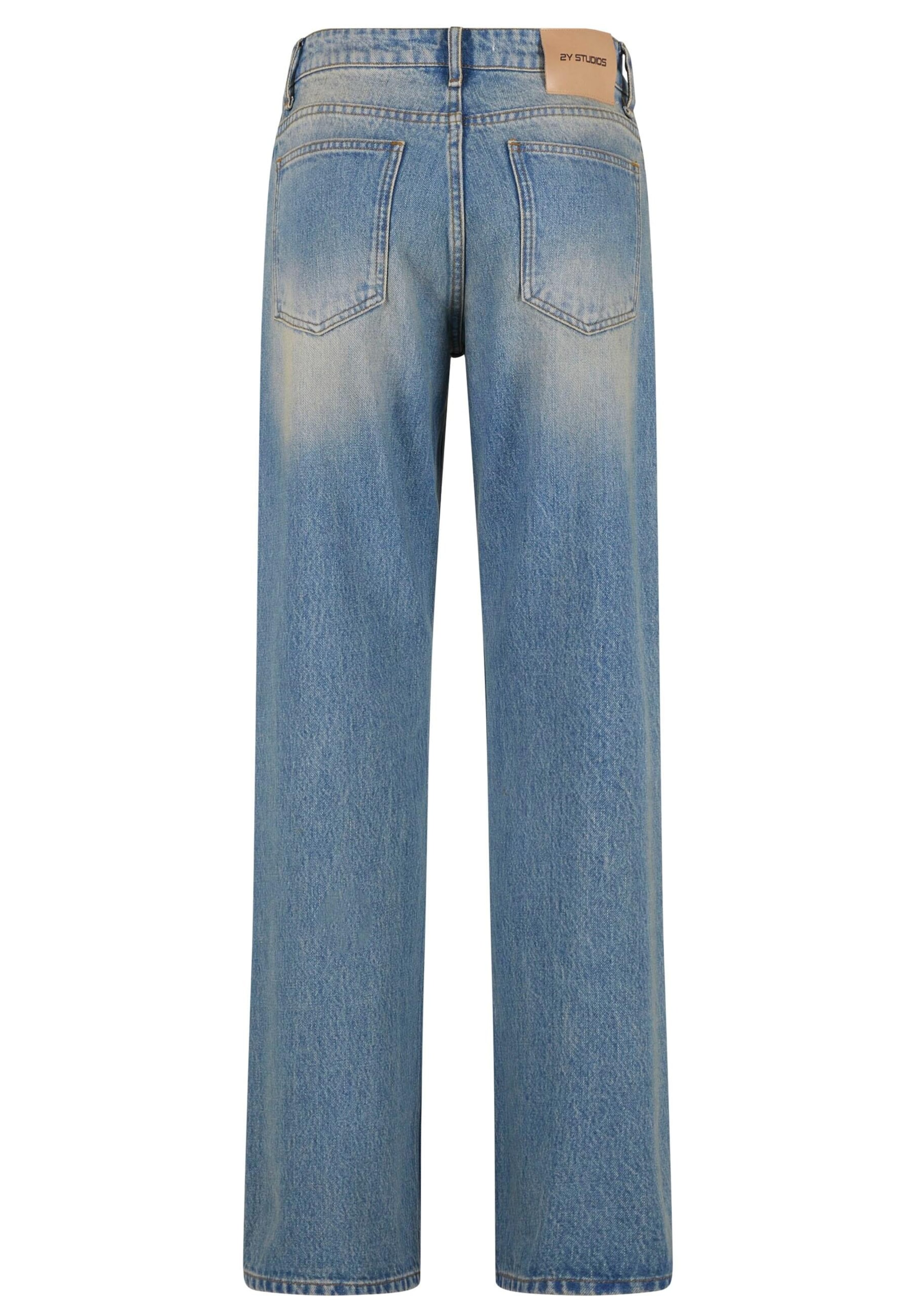 2Y Studios Wide leg Jeans 'Teya' in Blue