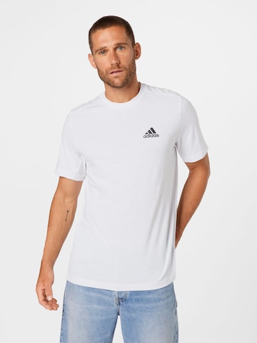 ADIDAS SPORTSWEAR Функционална тениска 'Aeroready Designed To Move Feelready' в бяло: отпред