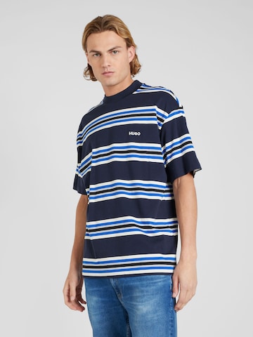 HUGO Blue T-shirt 'Natinolo' i blå: framsida