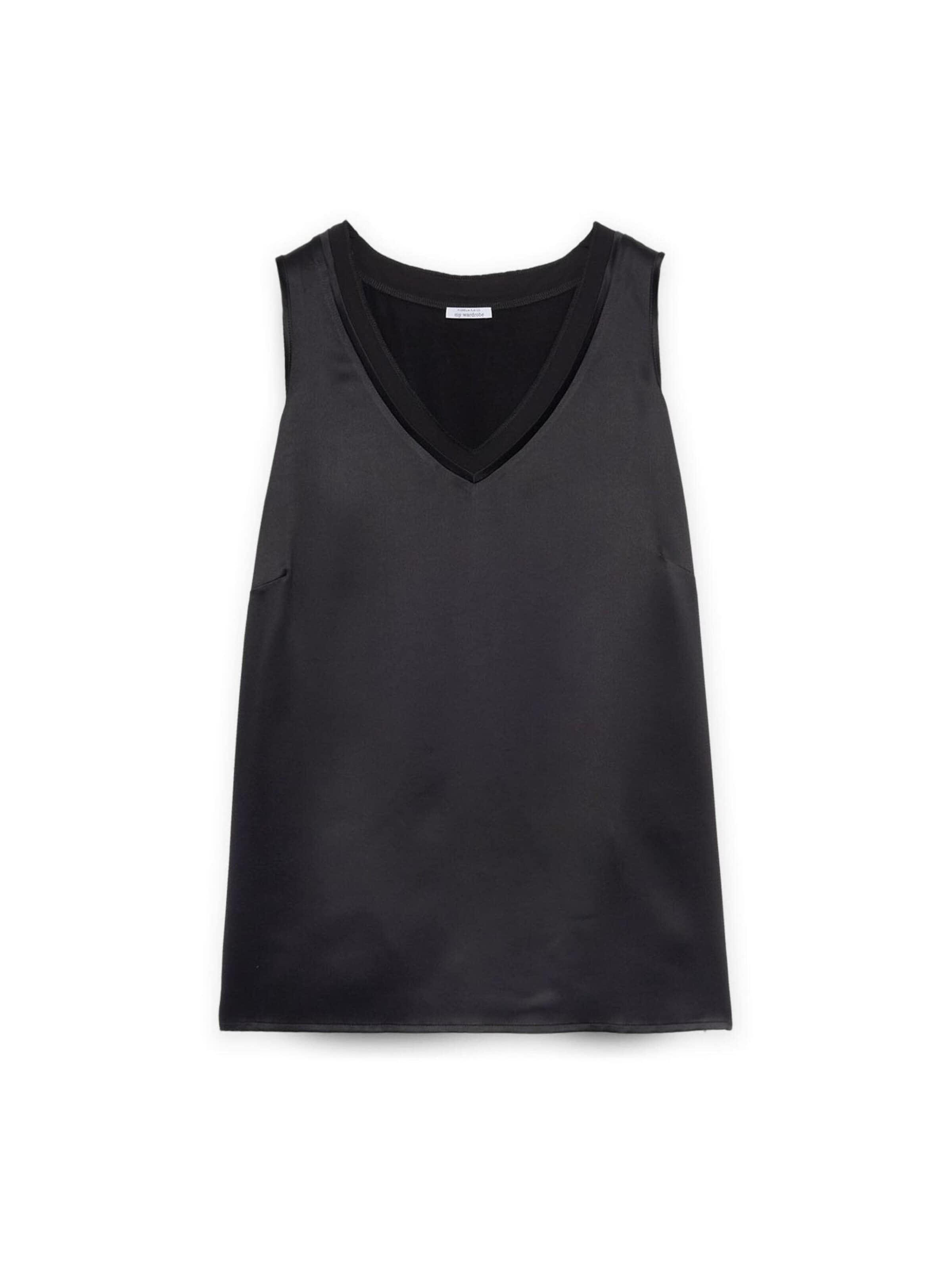 Fiorella Rubino Top in Zwart: voorkant