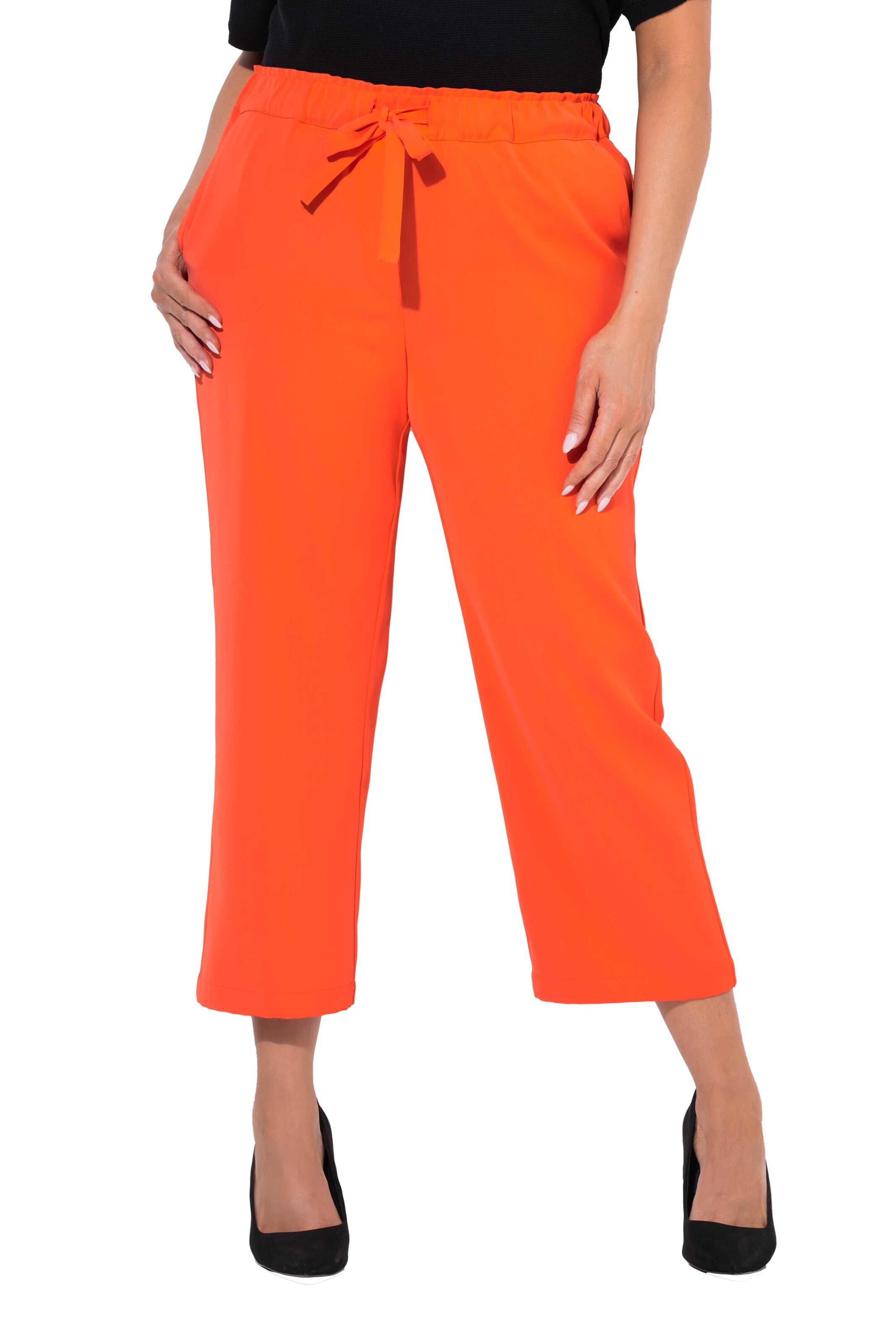Ulla Popken Regular Pants in Orange: front
