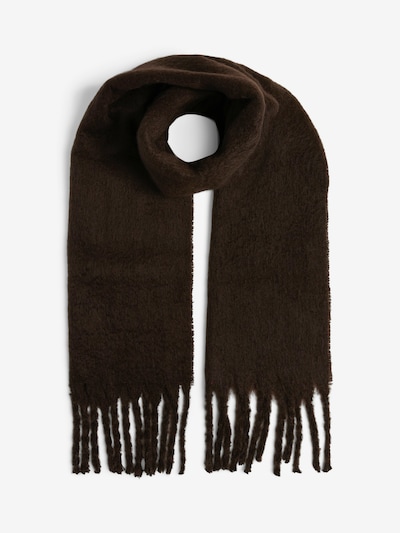 Šalikas iš PIECES, spalva – tamsiai ruda, Prekių apžvalga