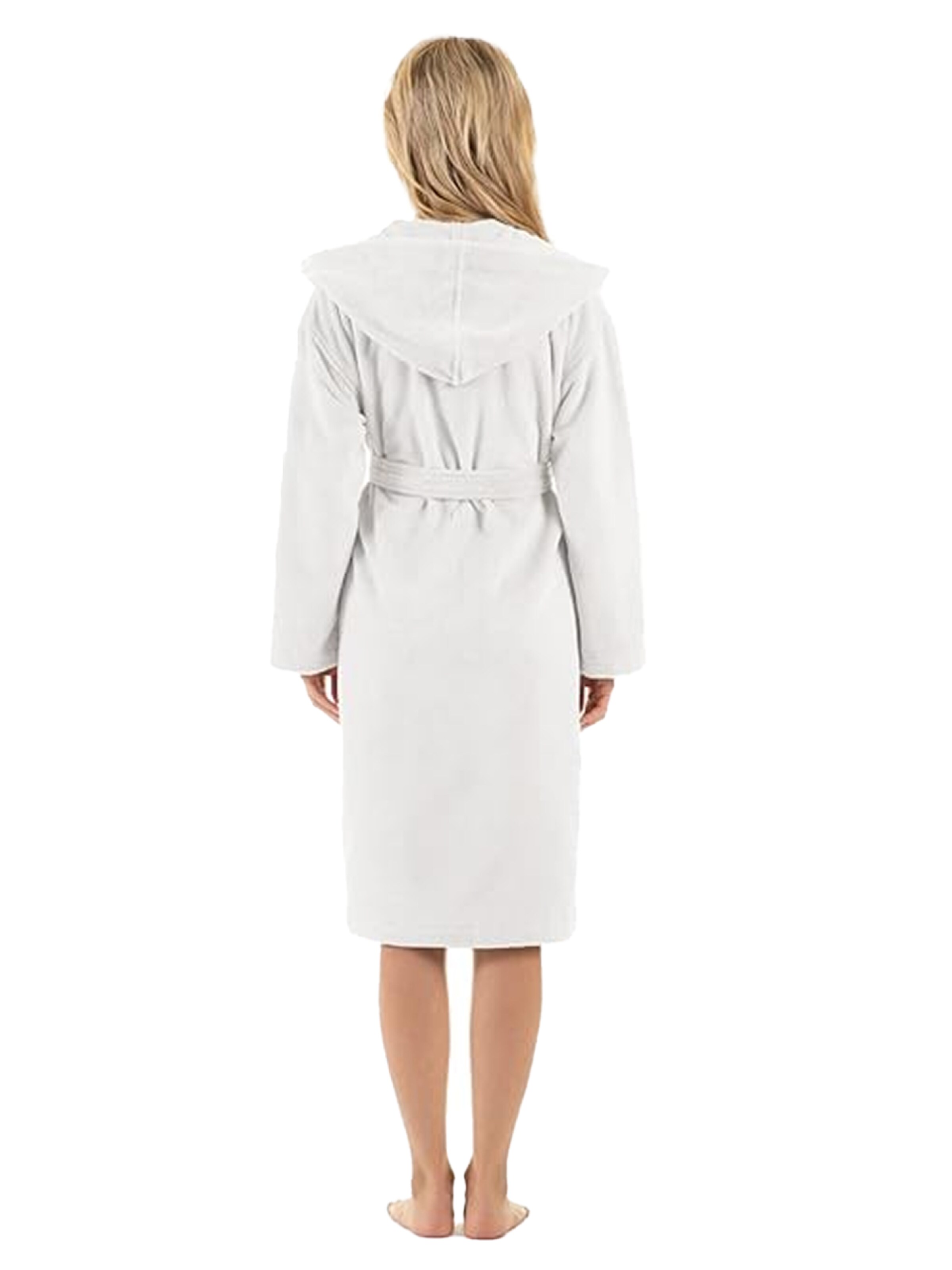 D’S Damat Long Bathrobe in White