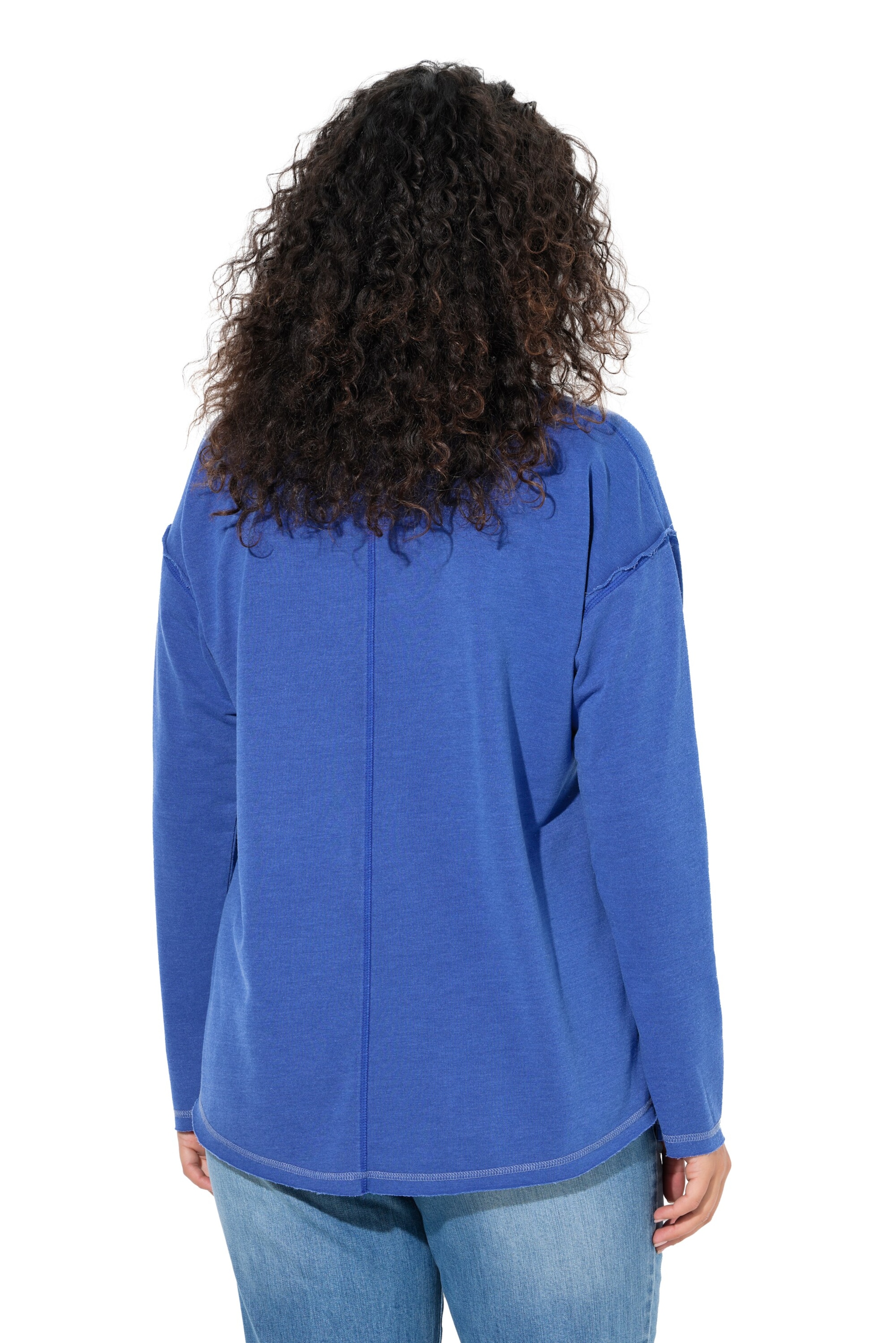 Ulla Popken Sweatshirt in Blauw