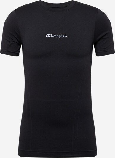 Champion Authentic Athletic Apparel Funkcionalna majica | črna / off-bela barva, Prikaz izdelka