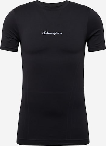 Champion Authentic Athletic Apparel - Camisa funcionais em preto: frente