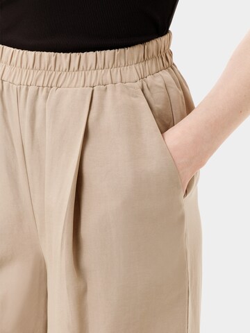 Les Lunes Wide leg Broek 'GEORGIA ' in Beige