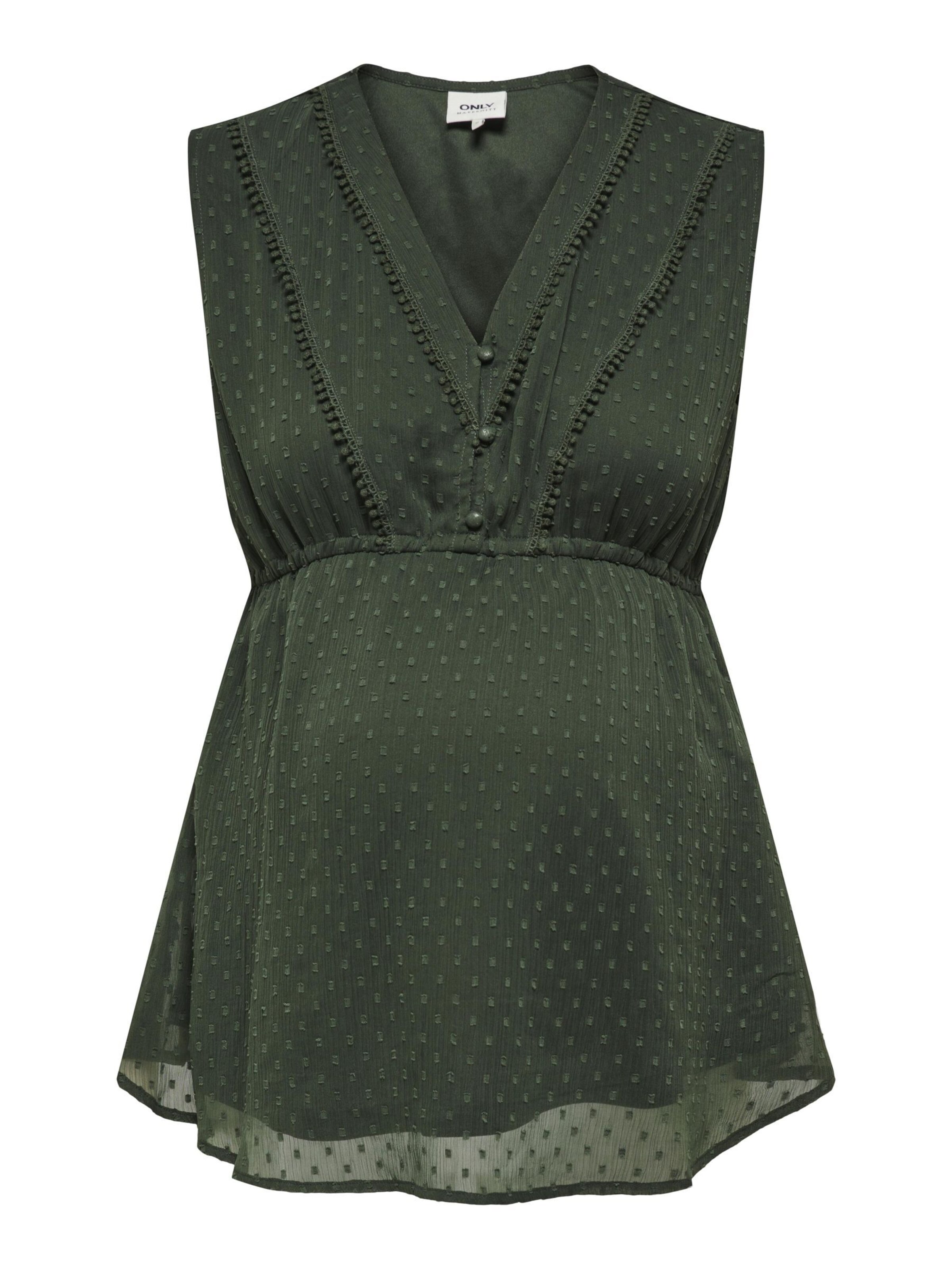 Only Maternity Blouse 'OLMBETTINA' in Green: front