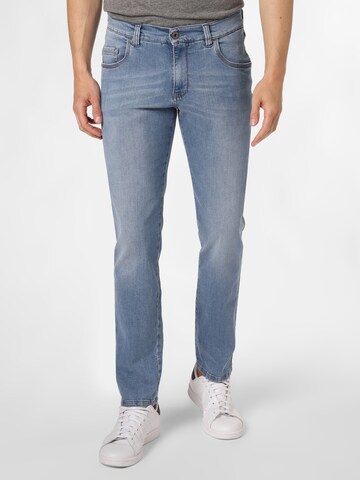 Finshley & Harding Slimfit Jeans 'Timmy' in Blau: predná strana