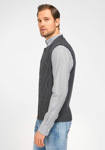 Louis Sayn Gebreid vest 'new wool' in Grijs