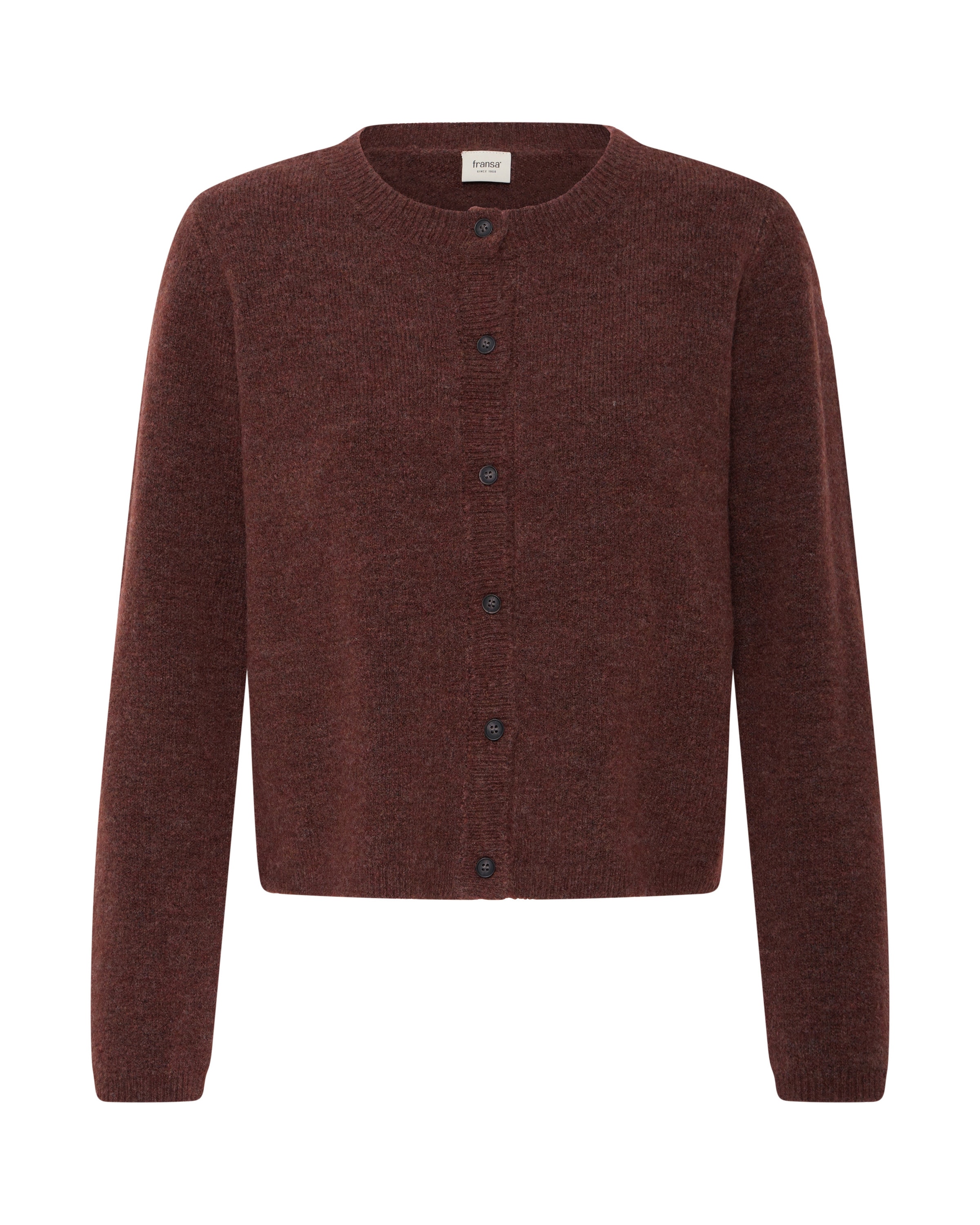 Fransa Knit cardigan in Brown: front
