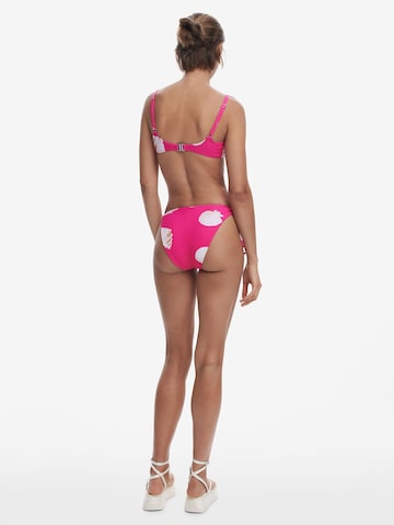 T-shirt Top per bikini 'Shell' di Desigual in rosso