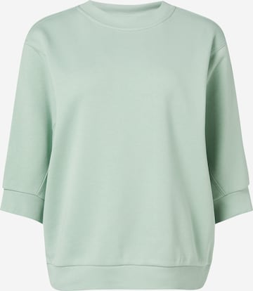 comma casual identity Sweatshirt in Groen: voorkant