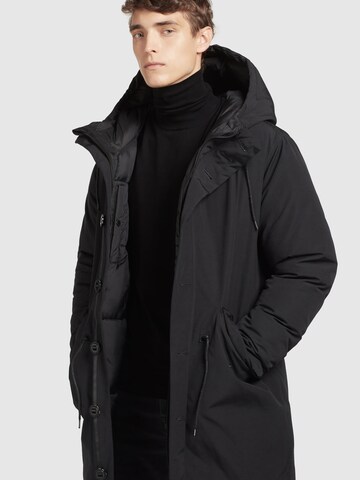 Cappotto invernale 'Noren' di khujo in nero: frontale