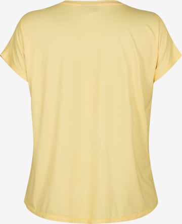 T-shirt 'Abasic' Active by Zizzi en jaune