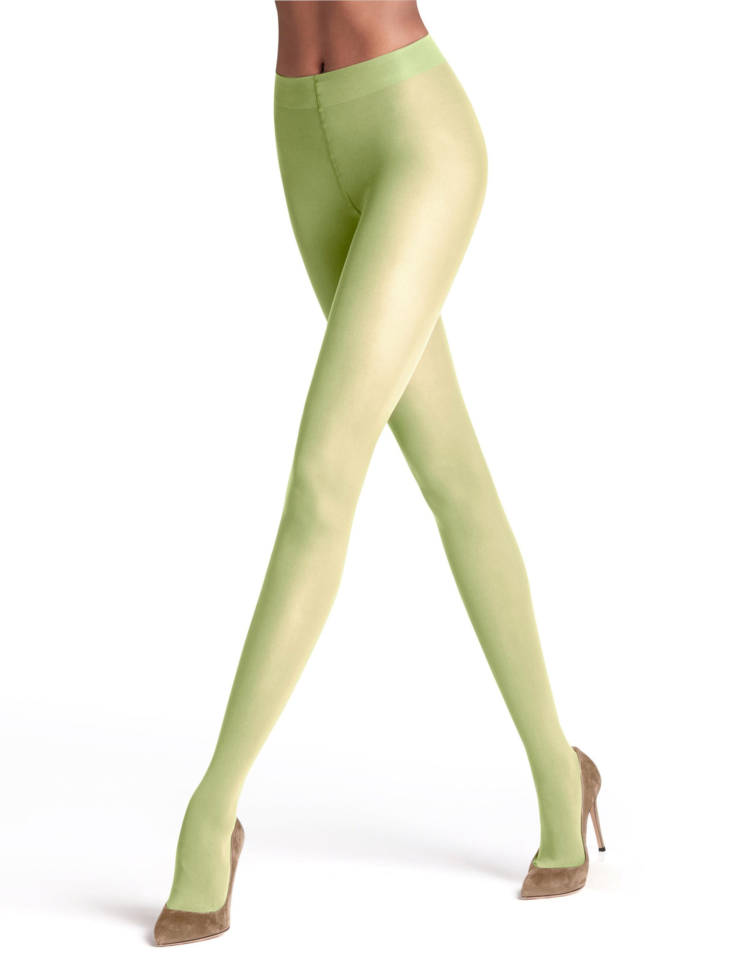 FALKE Tights 'Matt Deluxe' in Yellow: front