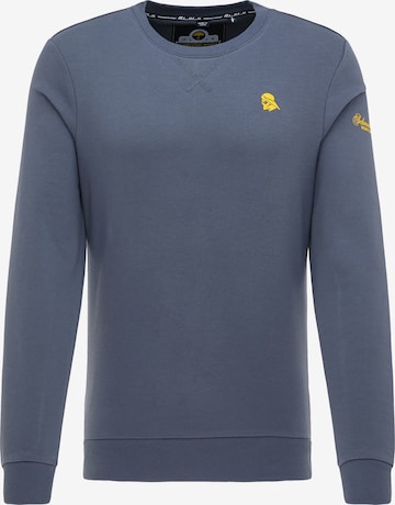 Sweat-shirt Schmuddelwedda en bleu : devant