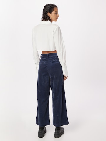 Wide leg Pantaloni di Polo Ralph Lauren in blu