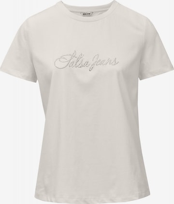 T-shirt Salsa Jeans en beige : devant