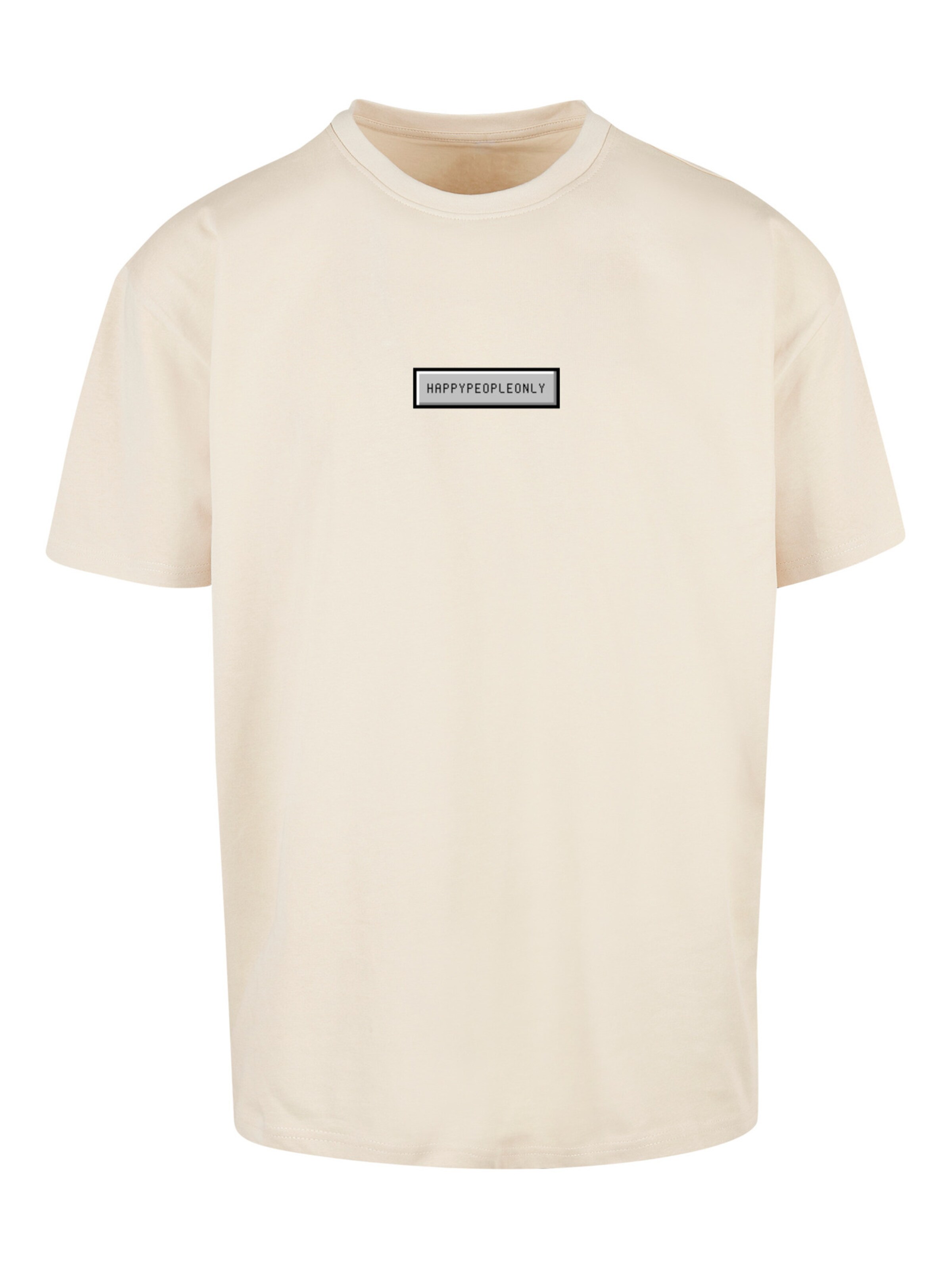 F4NT4STIC Shirt 'SIlvester Party Happy People Only' in Beige: Vorderseite