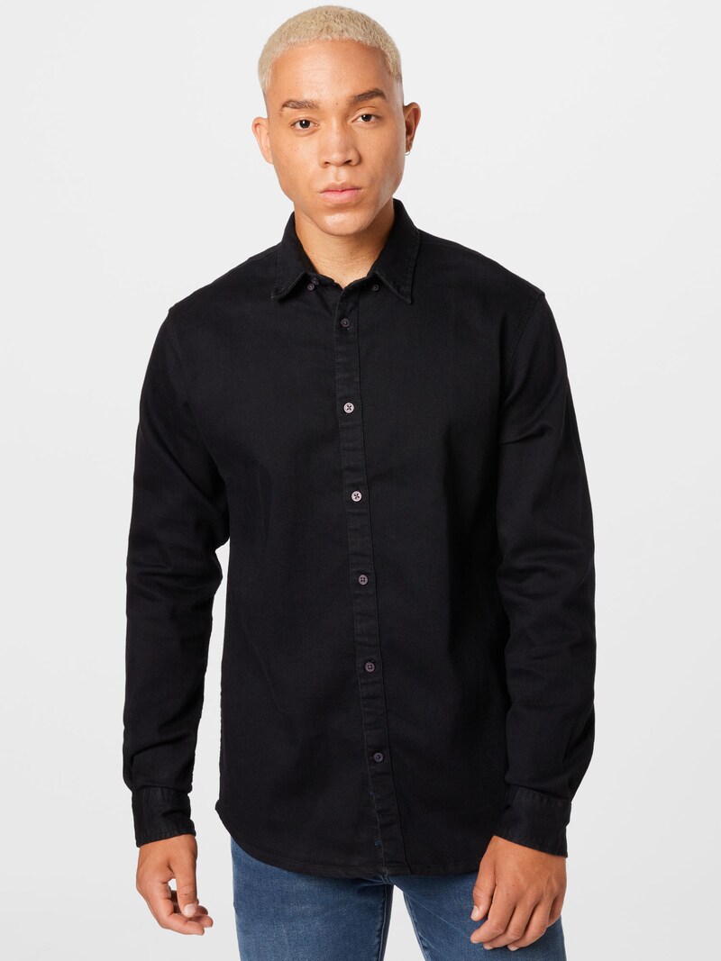 Men Clothing Kronstadt Denim shirts Black