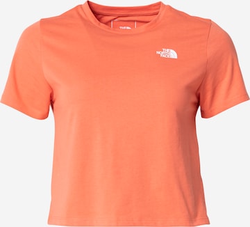 T-shirt fonctionnel THE NORTH FACE en orange : devant