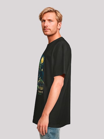 T-Shirt 'US National Parks Joshua Tree Oil On Canvas Style' F4NT4STIC en noir