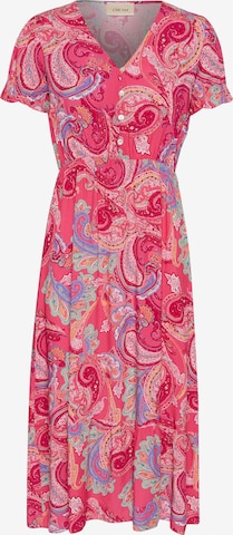 Robe 'Lina' Cream en rose : devant