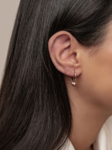 Hey Happiness - Pendientes 'Heart Beat' en oro