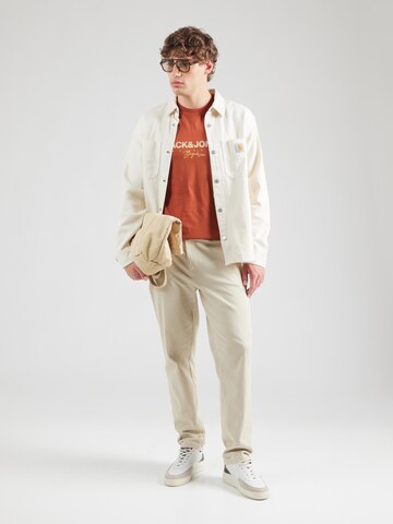 JACK & JONES Футболка 'JORCANGGU' в Коричневый