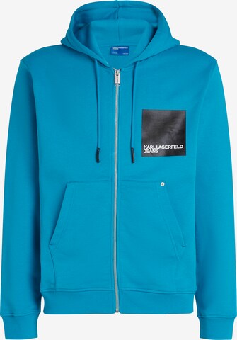 KARL LAGERFELD JEANS Sweatjacke in Blau: predná strana