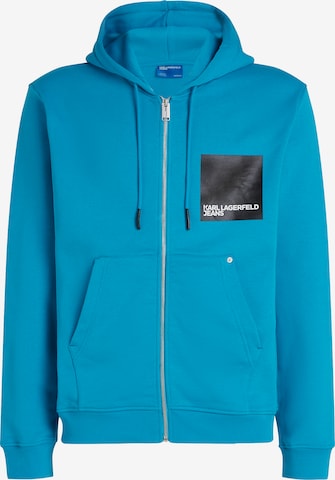 KARL LAGERFELD JEANS Sweatjacke in Blau: predná strana