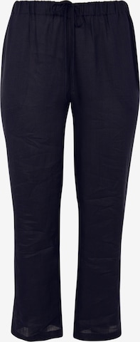 Yoek Loosefit Broek in Blauw: voorkant