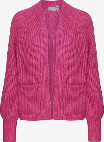 Fransa Gebreid vest 'BEVERLY' in Roze: voorkant