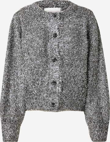 Fabienne Chapot Knit Cardigan 'Kitty' in Grey: front