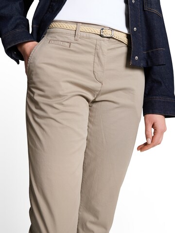 Coupe slim Pantalon chino TOM TAILOR en gris