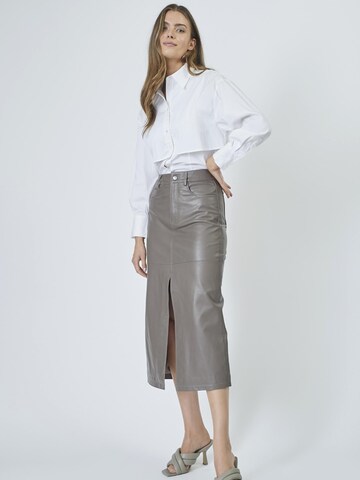 Chemisier 'Sandy' co'couture en blanc