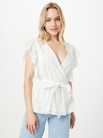 In The Style Blouse in White: front