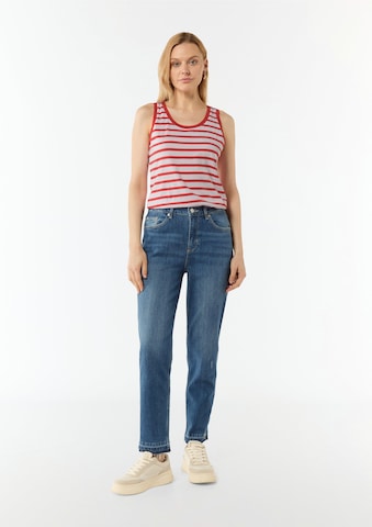comma casual identity Top in Rood