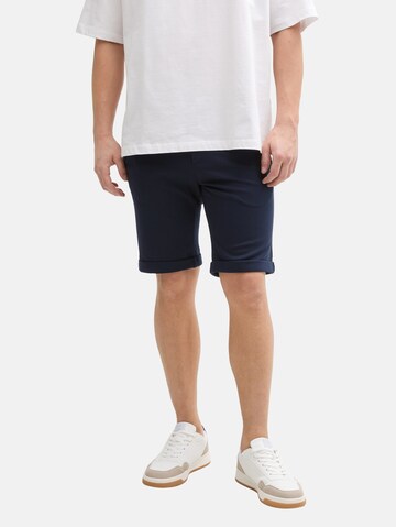 Coupe slim Pantalon TOM TAILOR DENIM en bleu : devant