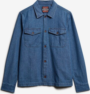 Superdry Between-Season Jacket 'The Merchant Store' in Blue: front