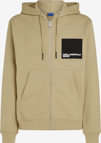 KARL LAGERFELD JEANS Sweat jacket in Green: front