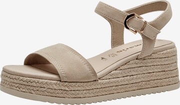 Sandales TAMARIS en beige : devant