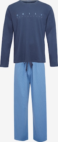 Phil & Co. Berlin Pyjama ' Cozy Comfort ' in Blau: predná strana