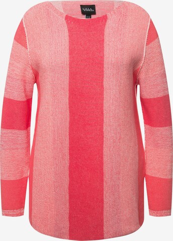 Pull-over Ulla Popken en rose : devant