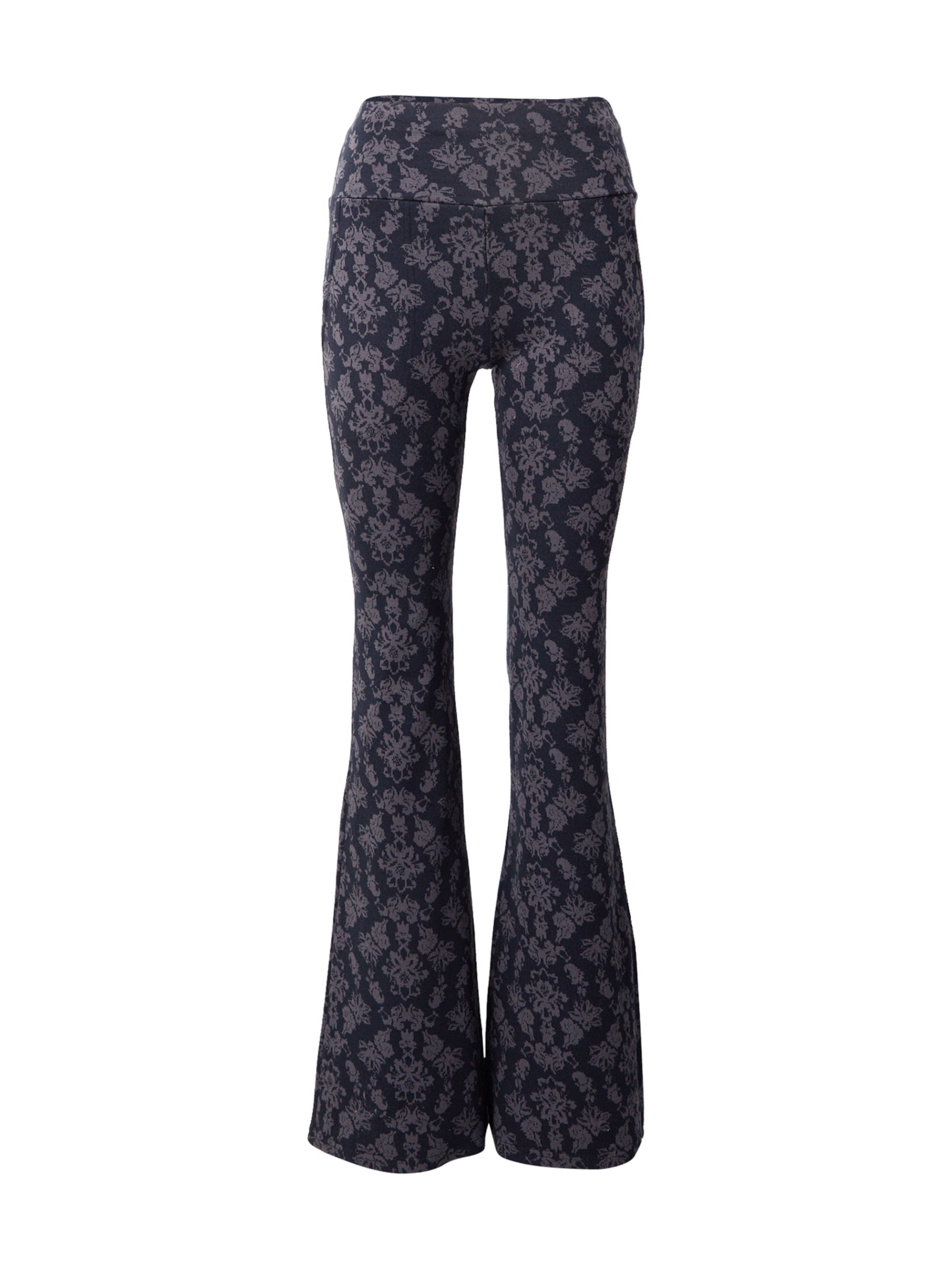 Blutsgeschwister Flared Trousers 'On A Winters Day' in Blue: front